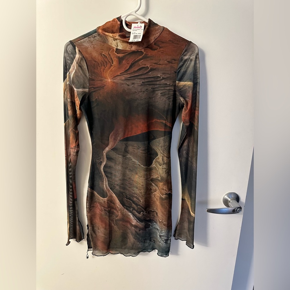 Bland Clothing - Madrag - Swirl Print Dress